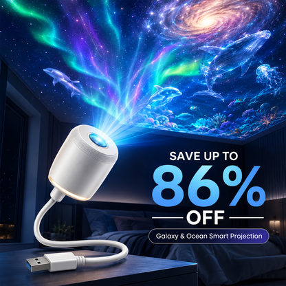 𝑺𝑪𝑵𝑫𝑹®NEXT-GEN SMART PROJECTION HD Smart Dynamic 5D Holographic Night Light Projector