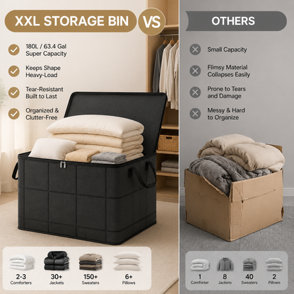 XXL Heavy-Duty Moving & Closet Storage Bin
