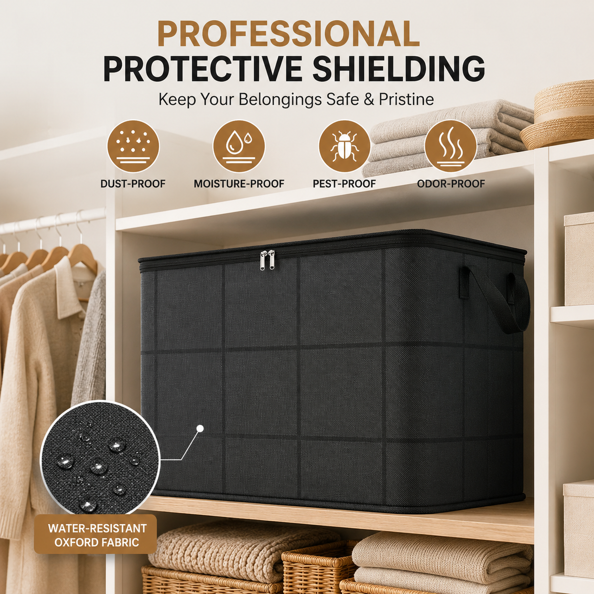 XXL Heavy-Duty Moving & Closet Storage Bin