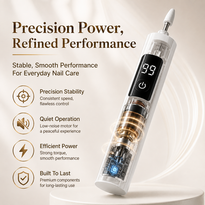 𝑺𝑪𝑵𝑫𝑹® Professional Electric Nail Drill Kit – Digital Speed Manicure & Pedicure System