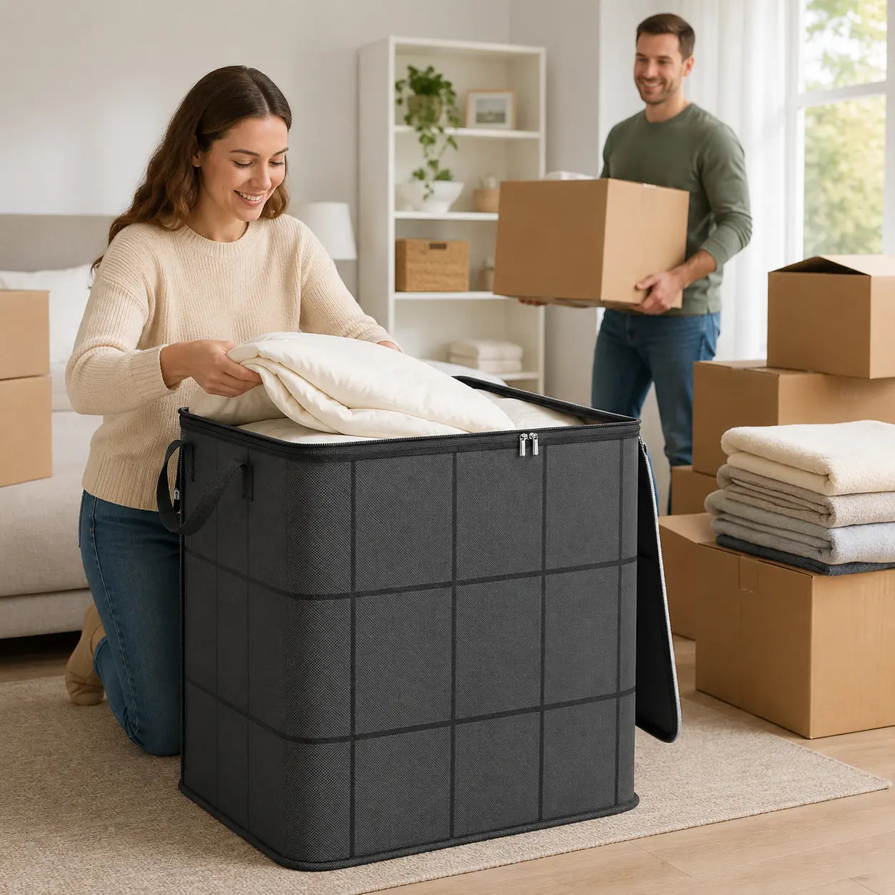 XXL Heavy-Duty Moving & Closet Storage Bin