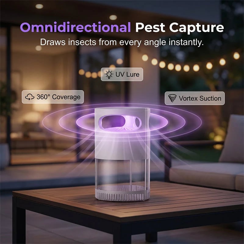 🔥HOT SALE 44% OFF🦟UV Mosquito Killer Lamp – 🔇quiet, USB, chemical-free