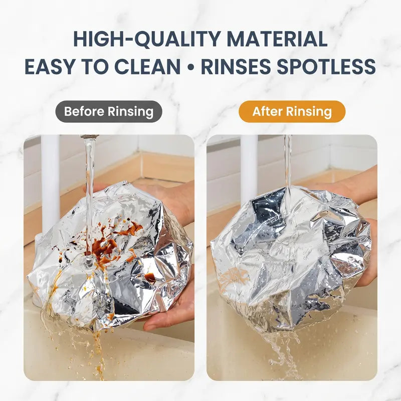 🧑‍🍳 2026 HeatLock Disposable Foil Food Covers (Reusable) — Keep Food Hot, Fresh & Bug-Free🔥