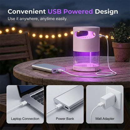 🔥HOT SALE 44% OFF🦟UV Mosquito Killer Lamp – 🔇quiet, USB, chemical-free